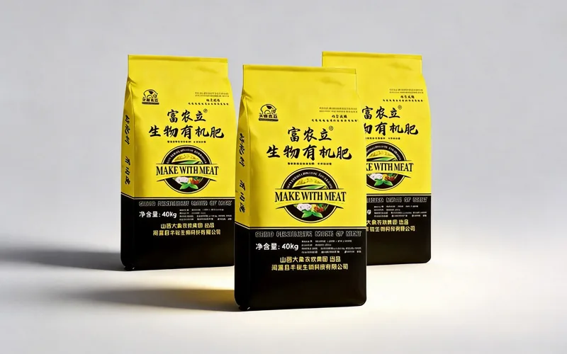 Bagged bio-organic fertilizer for agricultural distribution